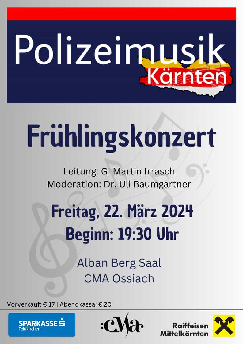 Plakat Konzert Ossiach
