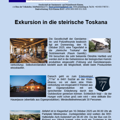 Reise in die steirische Toskana