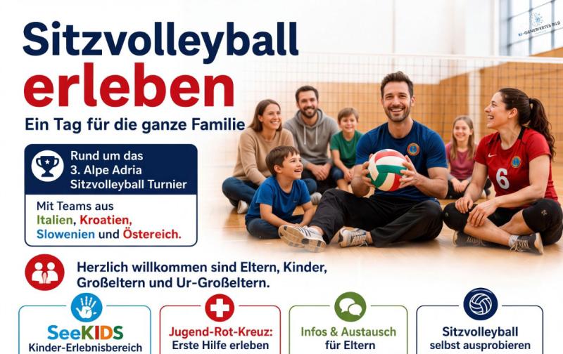 Internationales Sitzvolleyball-Turnier feiert Österreich-Premiere in Klagenfurt