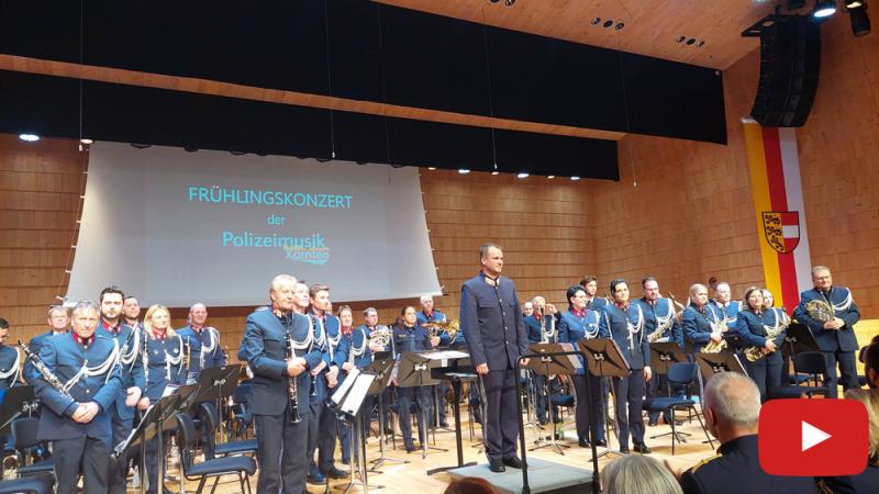 Musikalischer Frühlingsgruß durch die Polizeimusik Kärnten